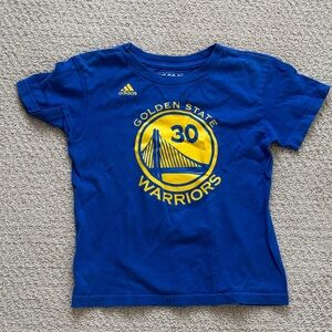 Adidas Kids Blue Golden State Warriors Tee